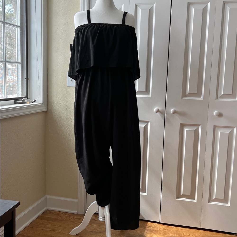Womens Como Vintage Black Jumpsuit 1X
